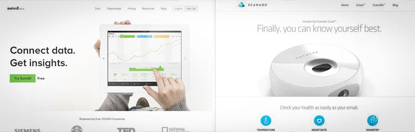 diseño web minimalista