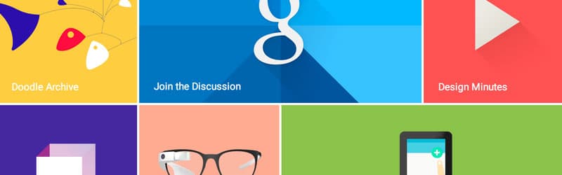 diseño web material de google