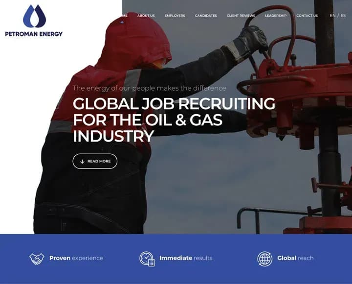 Petroman Energy desarrollo web